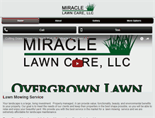 Tablet Screenshot of miraclelawncare.com